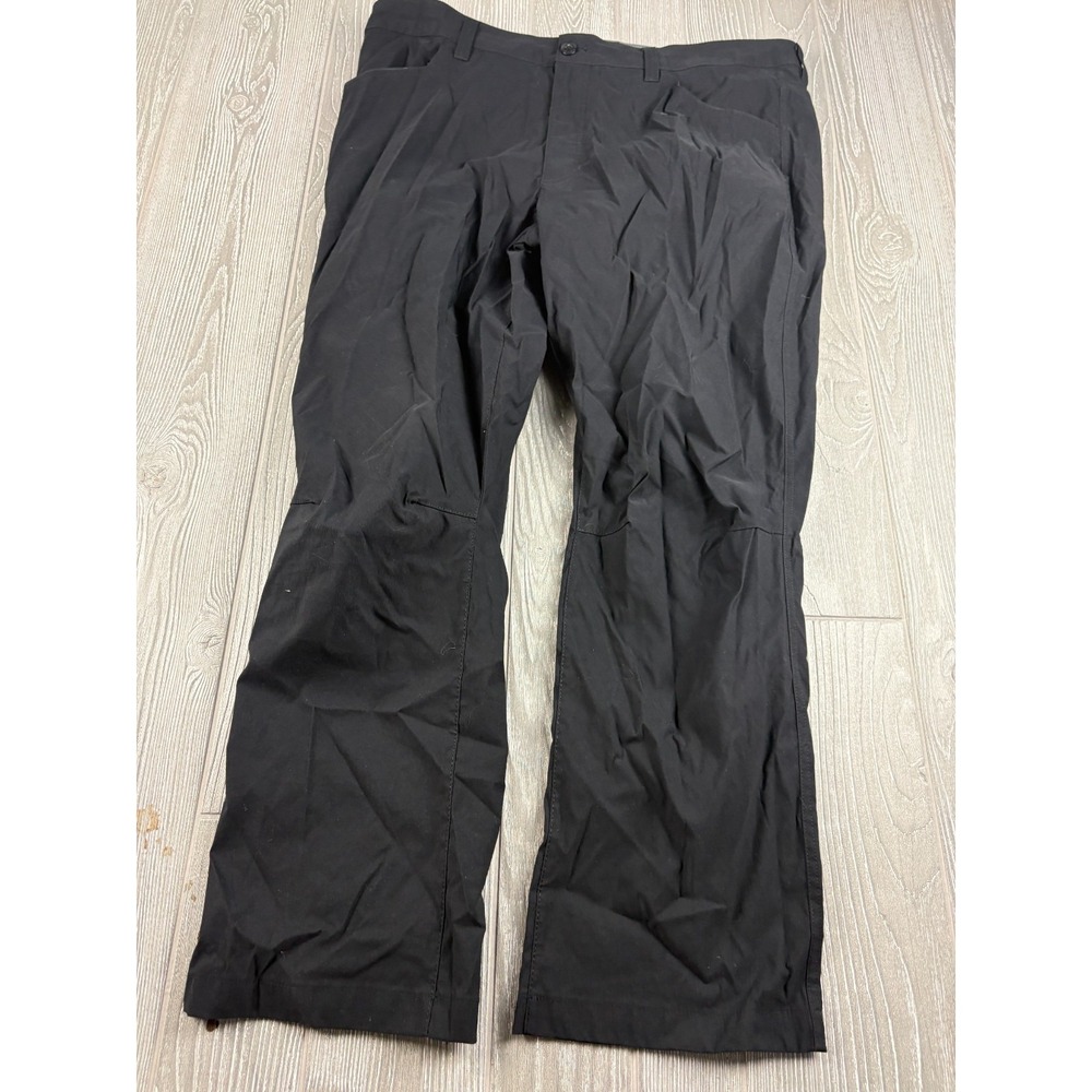 Eddie Bauer Mens Black Hiking Pants 40x30 Nylon Spandex Outdoor Casual